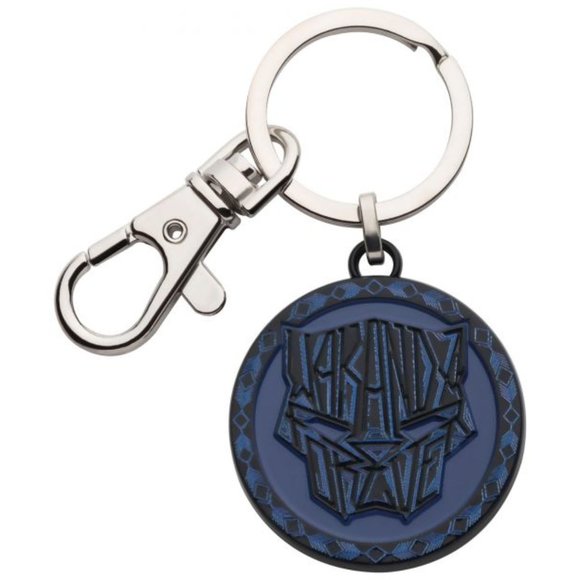 Black Panther: Wakanda Forever Panther Text Keychain - Picture 1 of 2